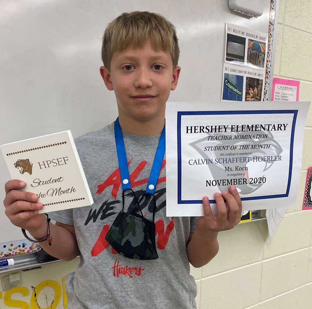 Calvin Schaffert-Hoerler - HPSEF November Student of the Month
