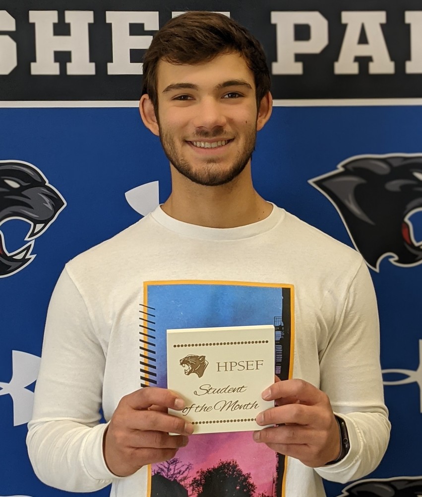 Jonathan Burklund- Hershey Foundation December Student of the Month