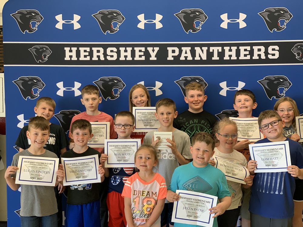Teacher Nominations - April Student of the Month